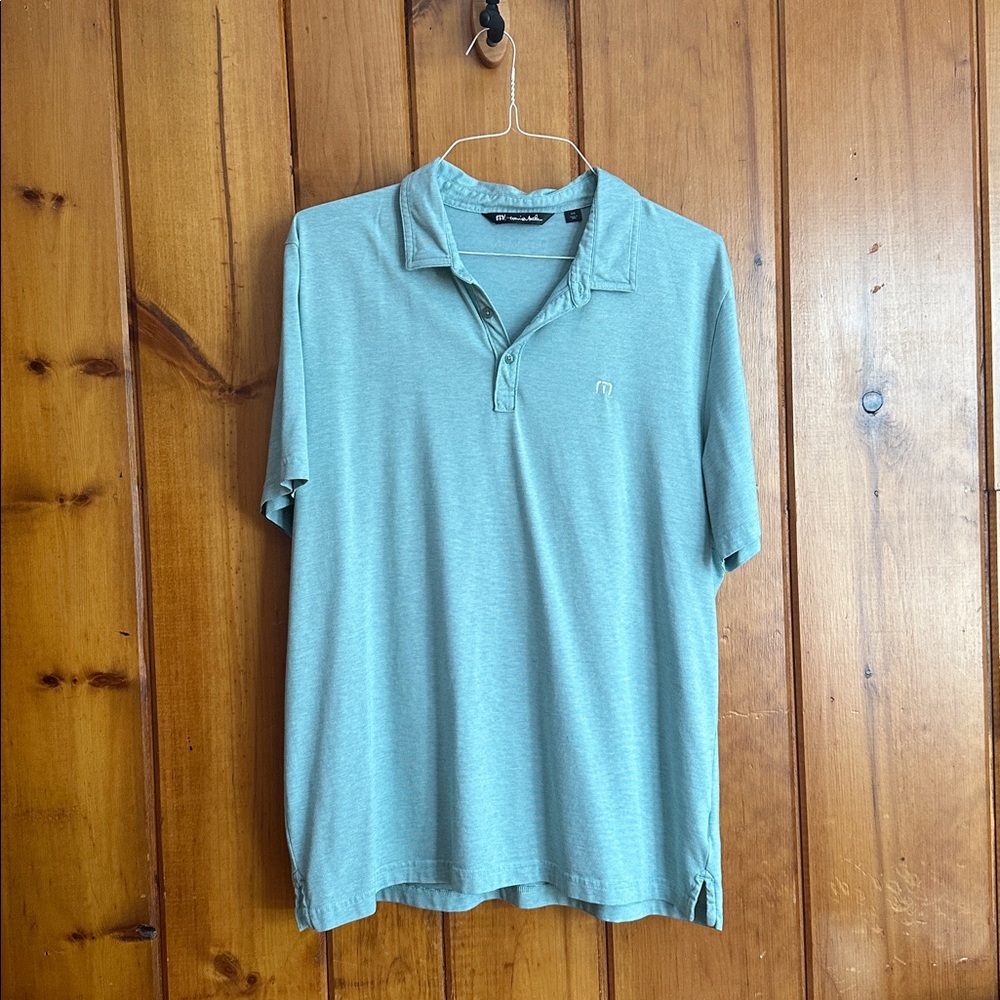 Travis Mathew Men’s Teal Golf Polo Size XXL